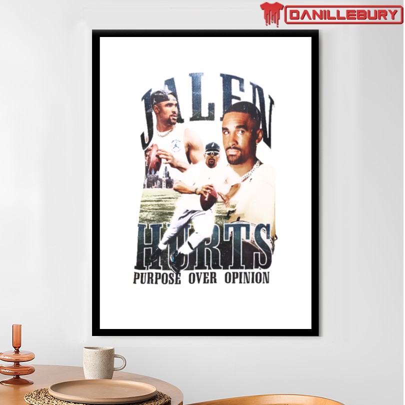 Jalen Hurts Purpose Over Opinion T-Shirt - Image 4