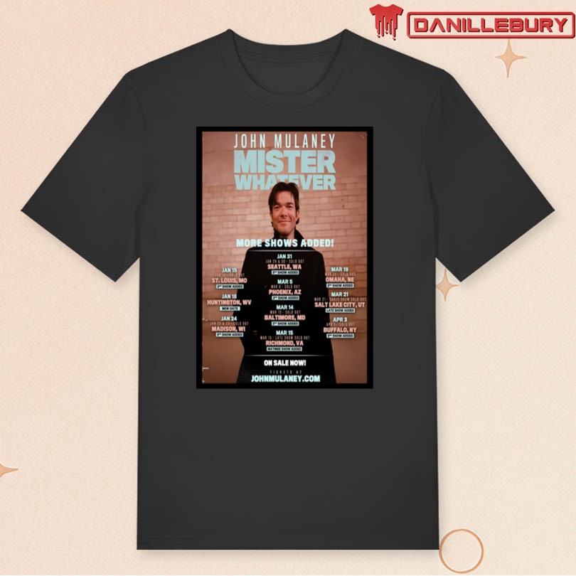John Mulaney More Shows Added 2026 Tour Poster - Image 3