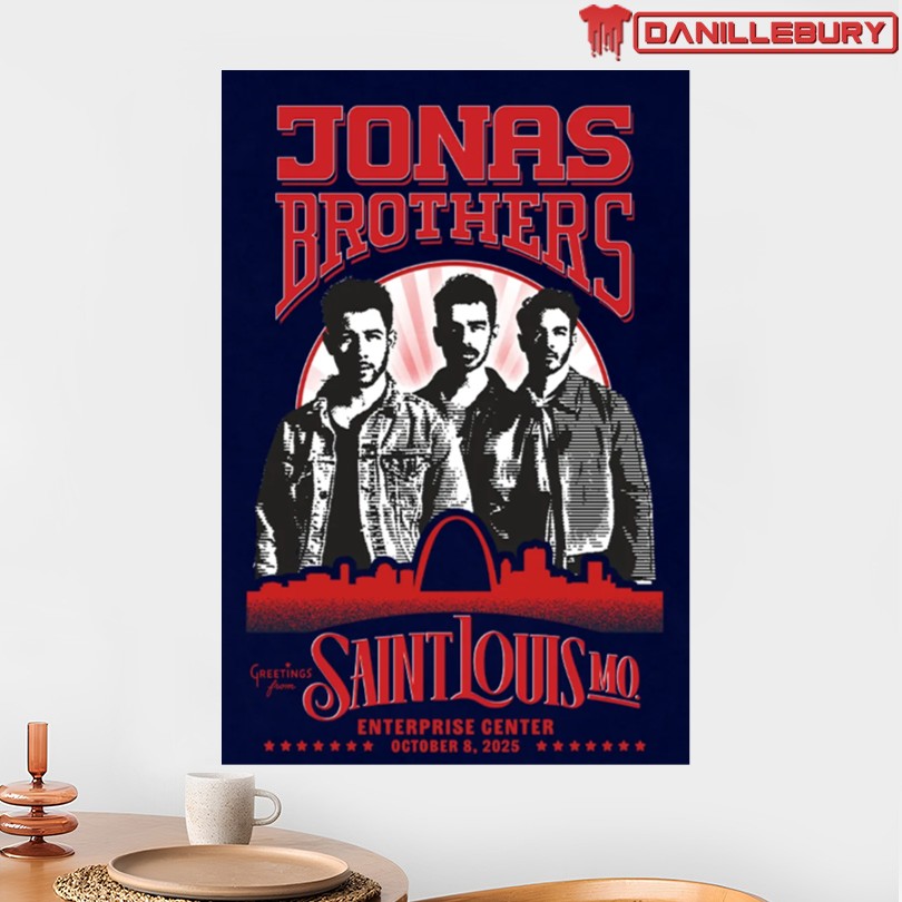 Jonas Brothers Oct 8 2025 Enterprise Center St. Louis MO Poster - Image 2