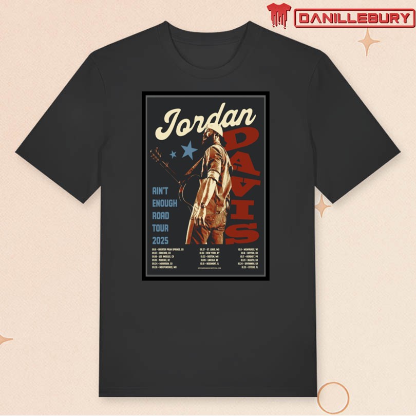 Jordan Davis Aint Enough Road Tour 2025 Poster - Image 3
