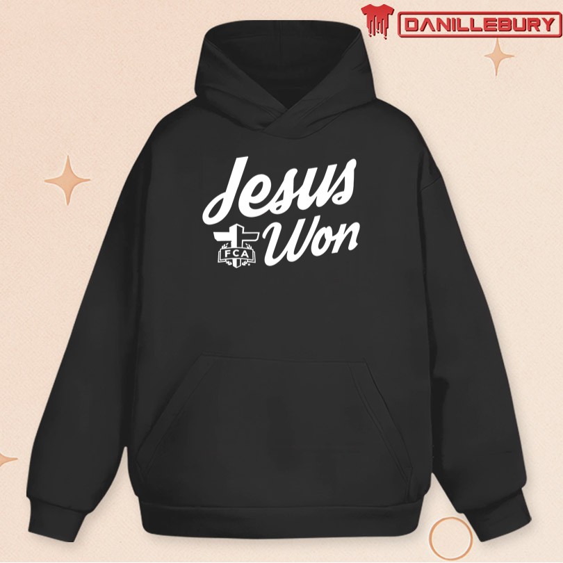 Jordyn Tyson FCA Jesus Won Shirt - Image 2