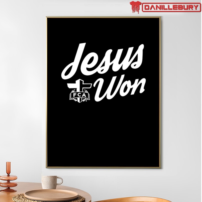 Jordyn Tyson FCA Jesus Won Shirt - Image 4