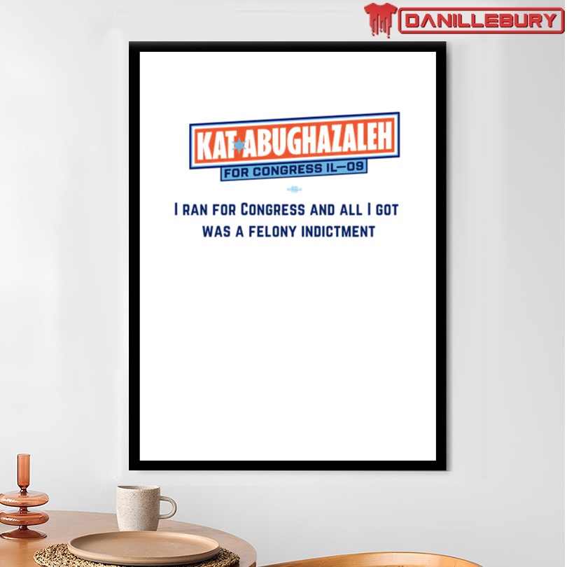 Kat Abughazaleh For Congress IL 09 T-Shirt - Image 4