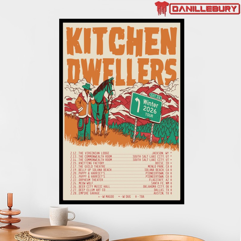 Kitchen Dwellers Winter 2026 Tour Poster - Image 2
