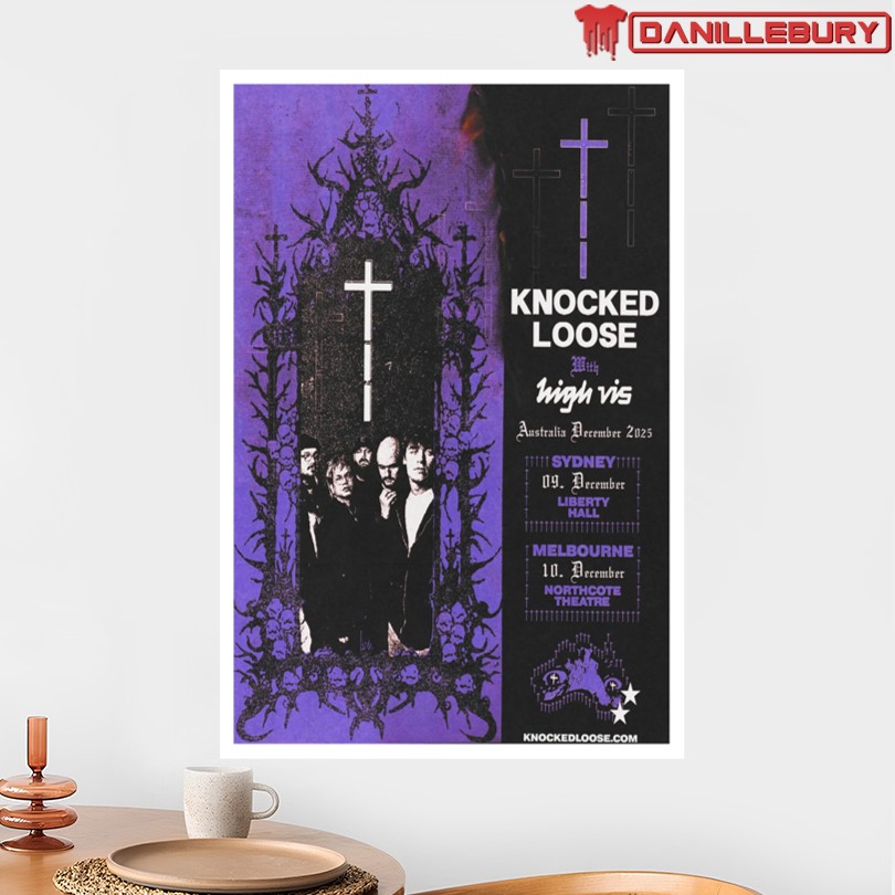 Knocked Loose December 2025 Australia Tour Poster - Image 2