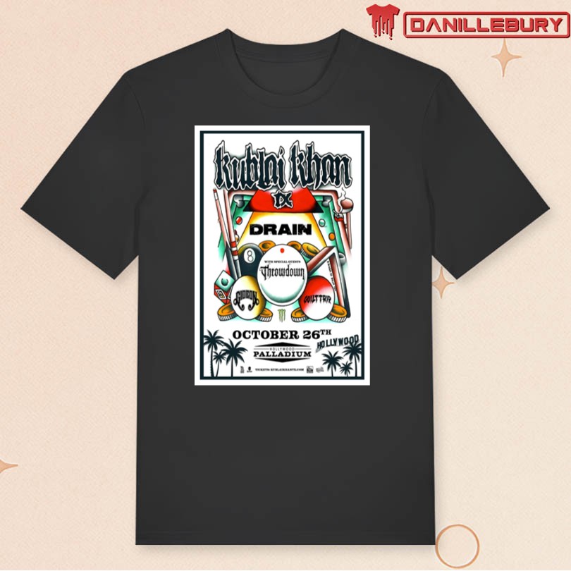 Kublai Khan TX Hollywood CA Oct 26 2025 Tour Poster - Image 3