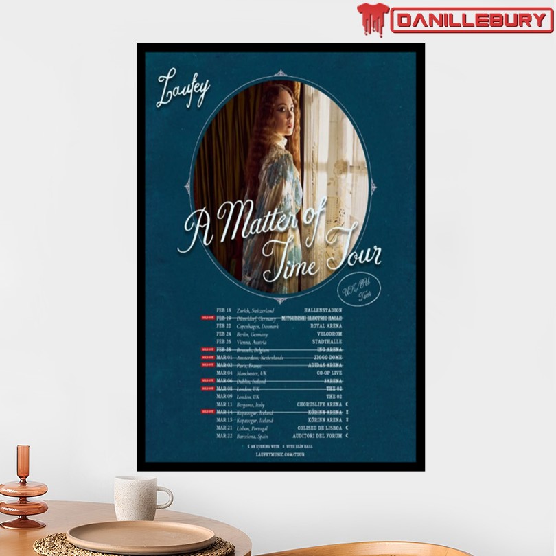 Laufey Concert A Matter Of Time Tour UK EU 2026 Poster - Image 2