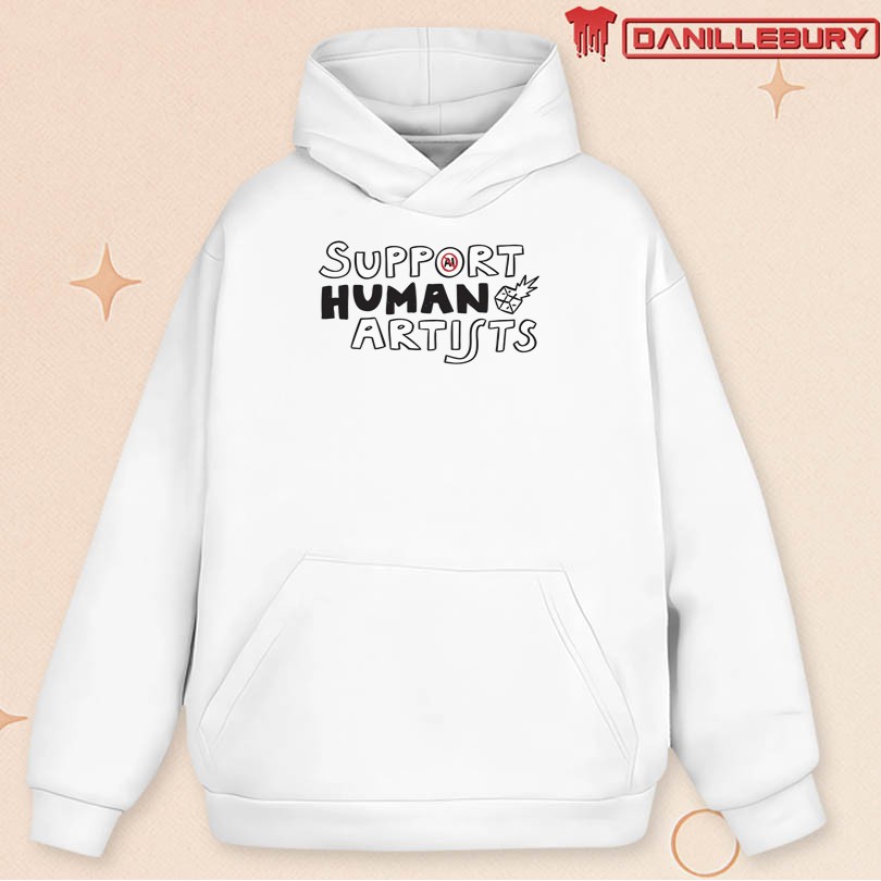 LightBox Expo 2025 Support Human Artists Shirt - Image 2
