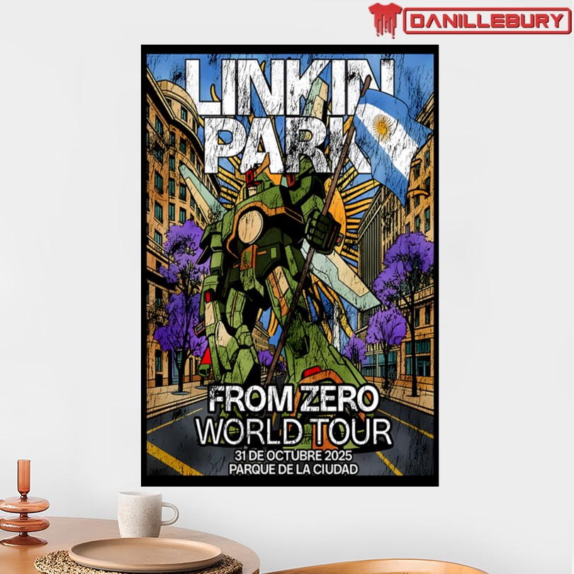 Linkin Park Argentina 2025 Tour Poster - Image 2