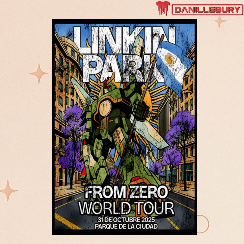 Linkin Park Oct 31 2025 Argentina Tour Poster