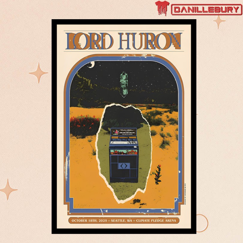 Lord Huron Seattle Washington Oct 18 2025 Concert Poster