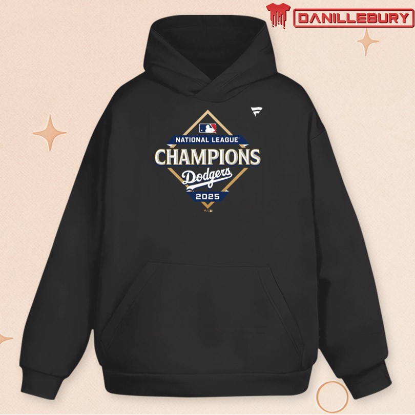 Los Angeles Dodgers National League Champions 2025 T-Shirt - Image 2