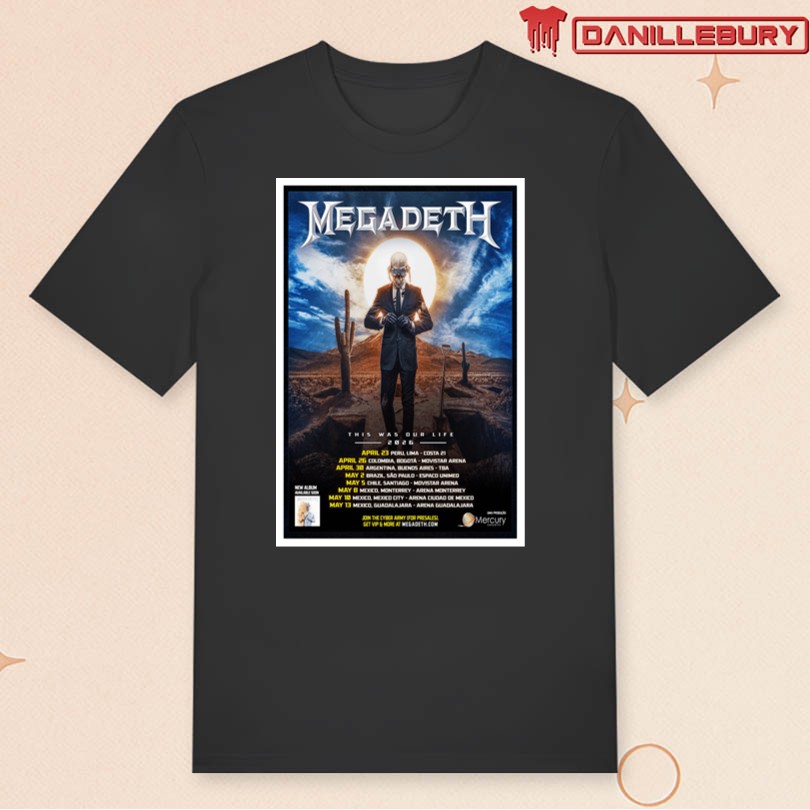 Megadeth Latin America 2026 Tour Poster - Image 3