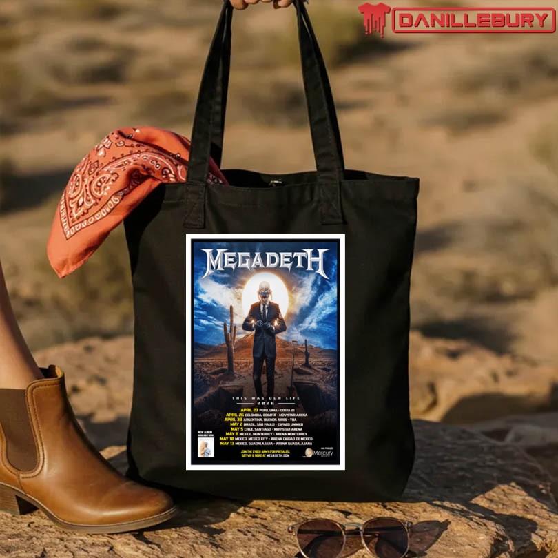 Megadeth Latin America 2026 Tour Poster - Image 4