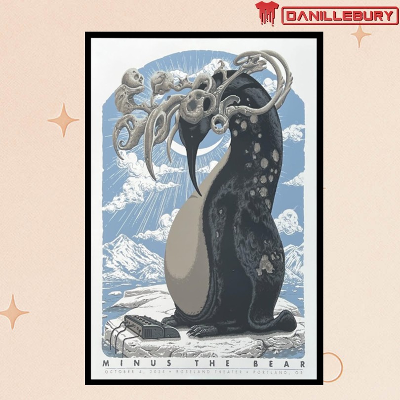 Minus the Bear Roseland Theater Portland OR 10 04 2025 Event Poster