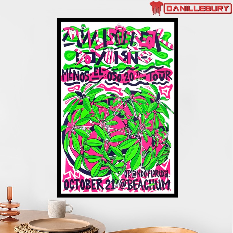 Minus The Bear The Beacham Orlando FL Oct 21st 2025 Poster - Image 2