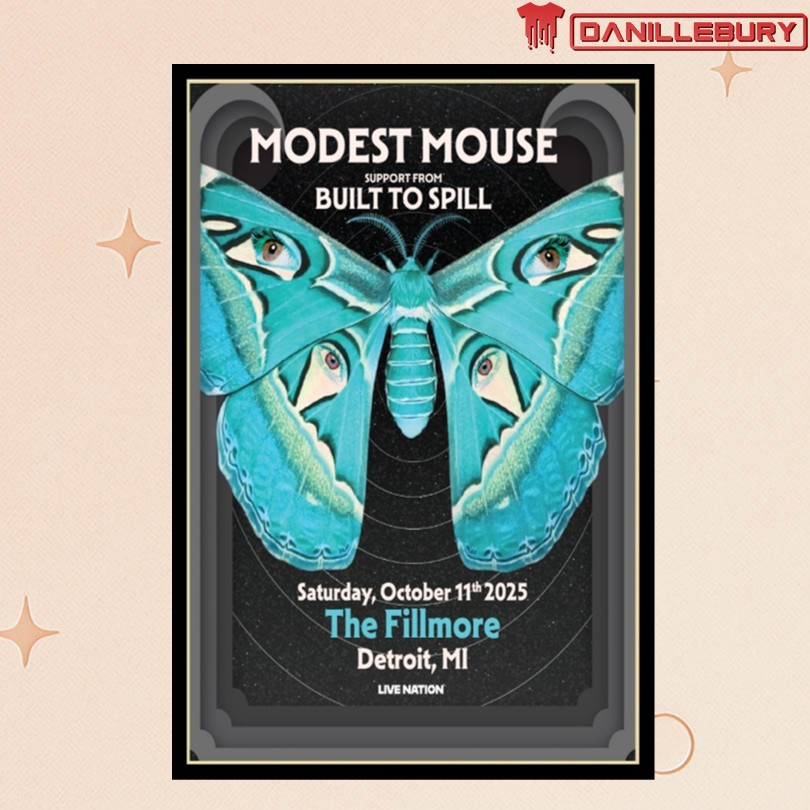 Modest Mouse Fillmore Detroit Oct 11th 2025 Poster