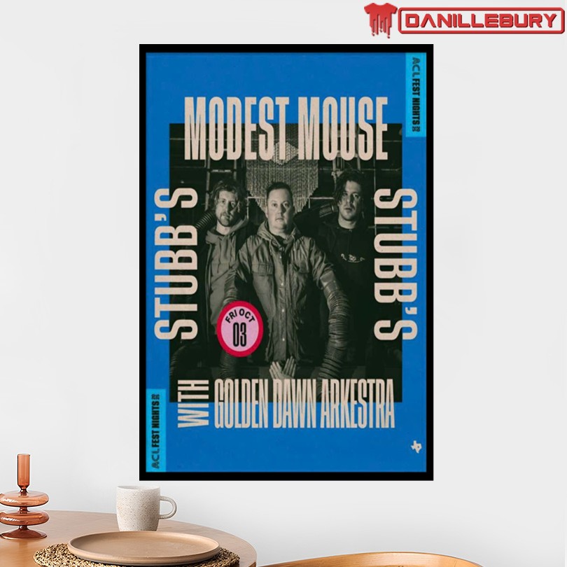 Modest Mouse & Golden Dawn Arkestra Stubb's Texas Oct 3 2025 Poster - Image 2