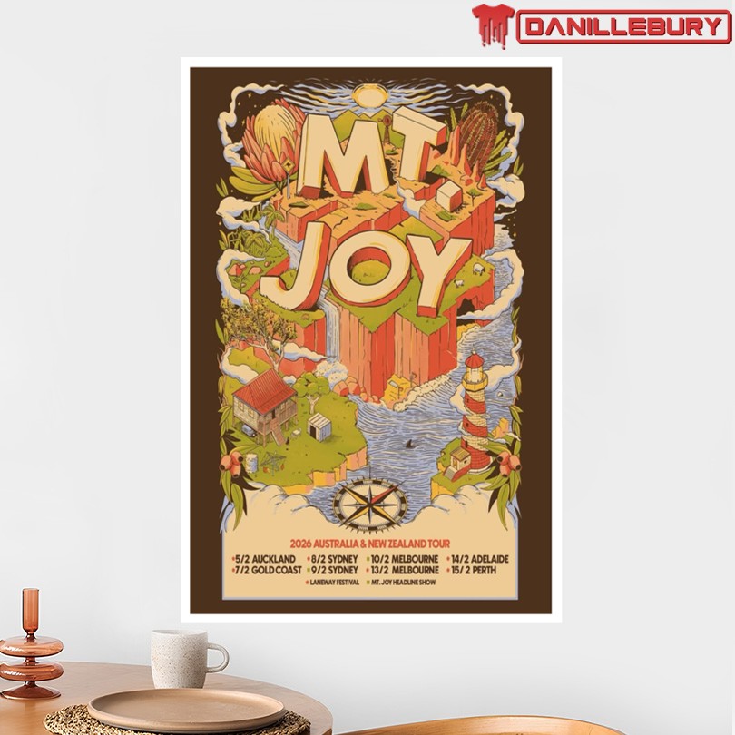 Mt. Joy 2026 Australia & New Zealand Tour Poster - Image 2