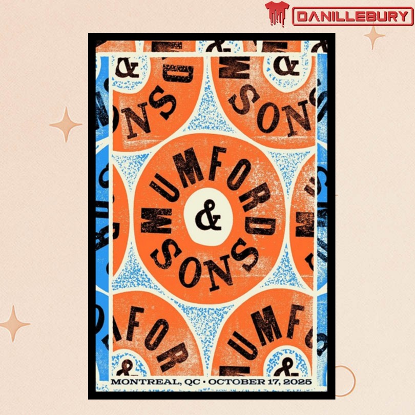 Mumford & Sons Centre Bell Montreal QC October 17th 2025 Poster