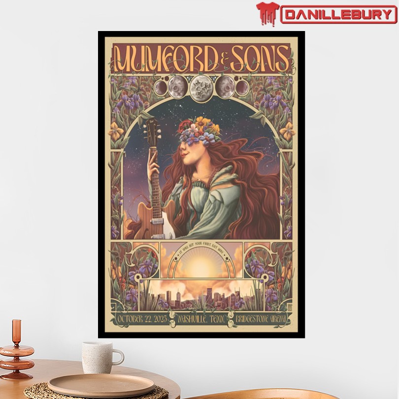 Mumford & Sons October 22 2025 Nashville Tennessee Tour Poster - Image 2