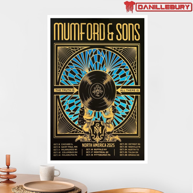 Mumford & Sons US Tour October 2025 Poster - Image 2