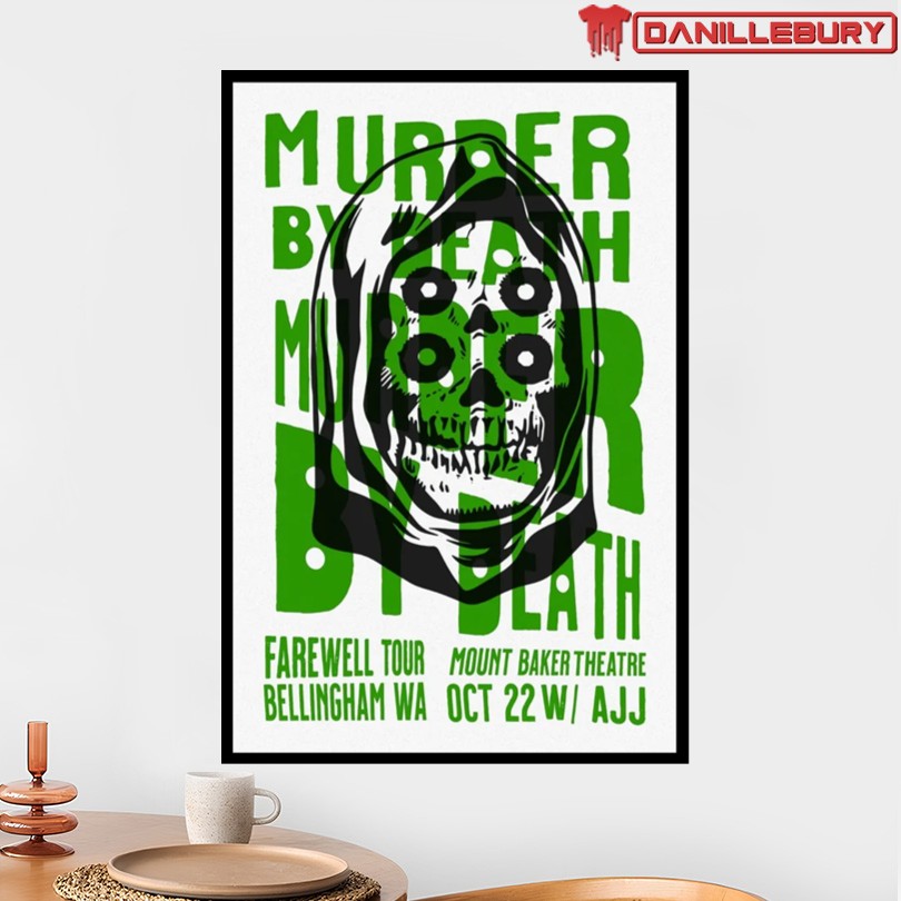 Murder By Death Oct 22 2025 Farawell Tour Bellingham WA Poster - Image 2