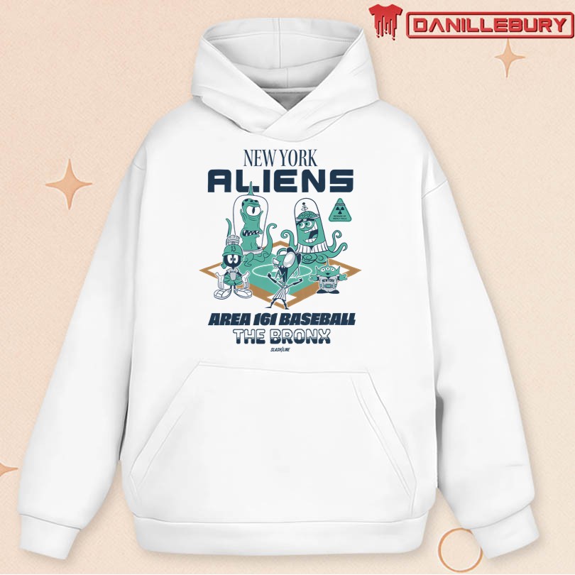 New York Aliens Area 161 Baseball The Bronx T-Shirt - Image 2