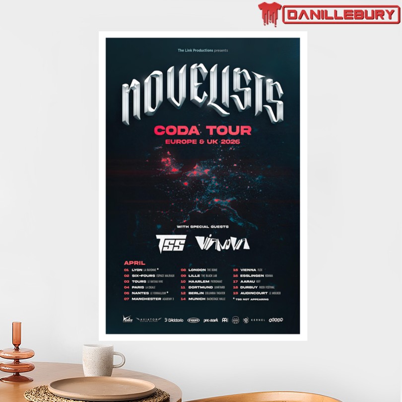 NOVELISTS Europe UK 2026 Coda Tour Poster - Image 2