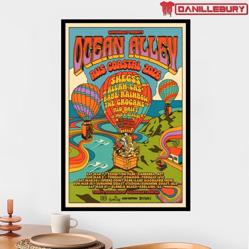 Ocean Alley 2026 Australian Coastal Tour Poster - Image 2
