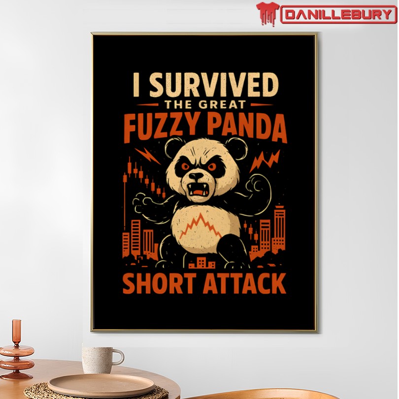 Official I Survived The Great Fuzzy Panda Short Attack Merch - Image 4