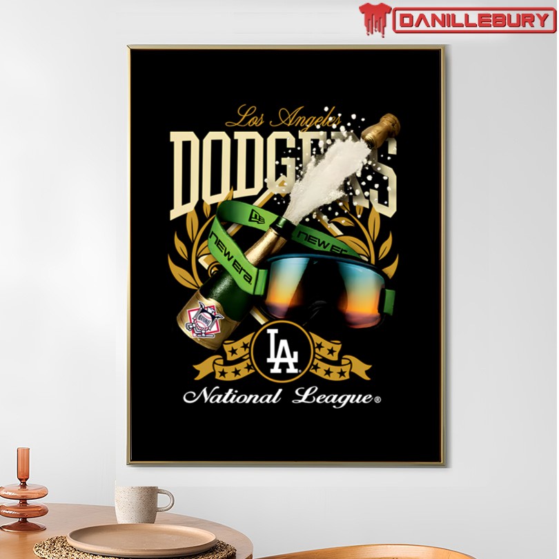 Official Los Angeles Dodgers 2025 National League Champions T-Shirt - Image 4