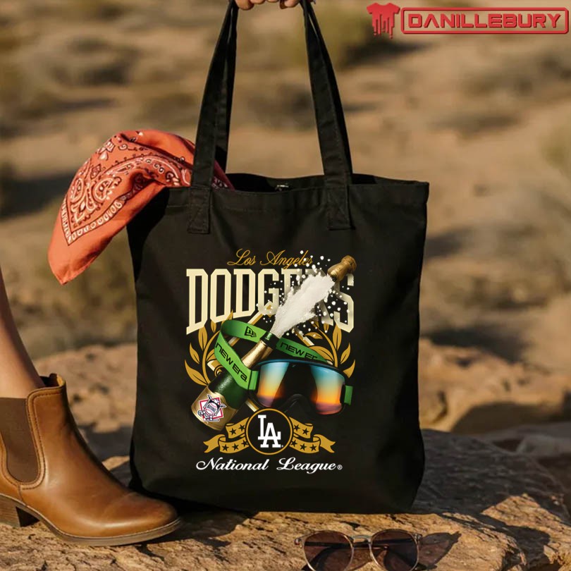 Official Los Angeles Dodgers 2025 National League Champions T-Shirt - Image 3