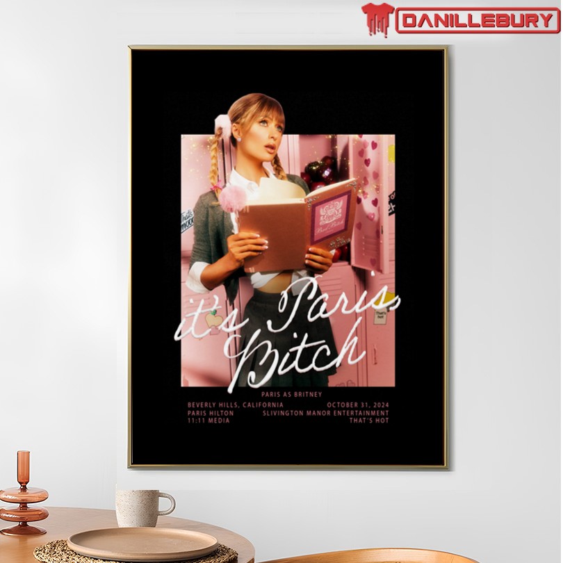 Official Paris Hilton Britney Spears It's Paris Bitch Halloween Merch - Image 4