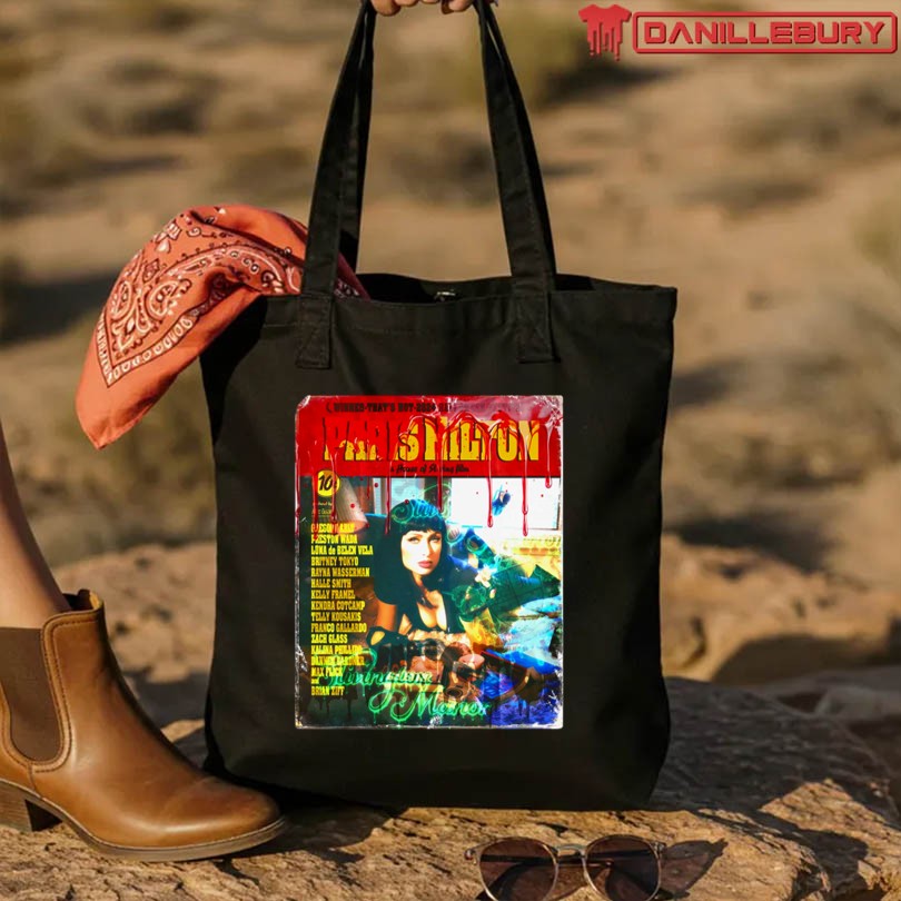 Official Paris Hilton Pulp Fiction Poster Halloween Merch - Image 3