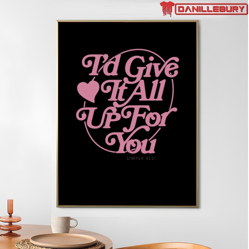 Official Simply Red Give It All Up T-Shirt - Image 4