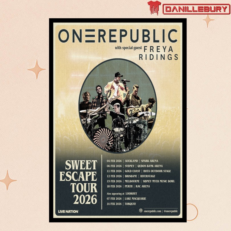OneRepublic Oceania Tour 2026 Poster