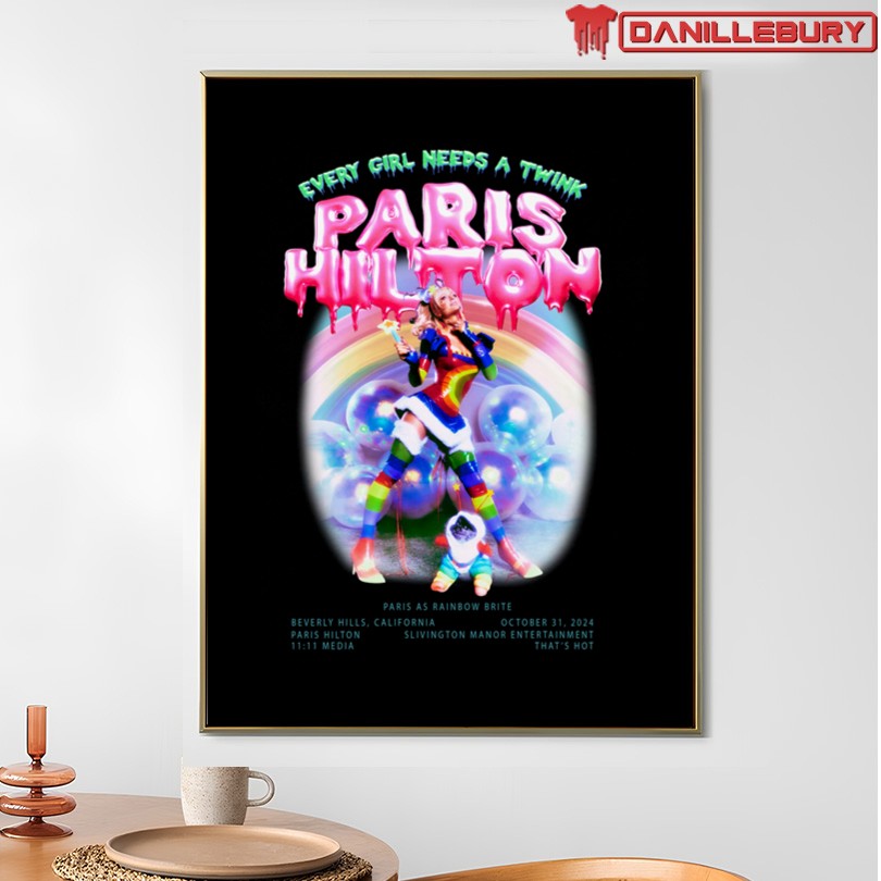 Paris Hilton Rainbow Brite Halloween Tee - Image 4