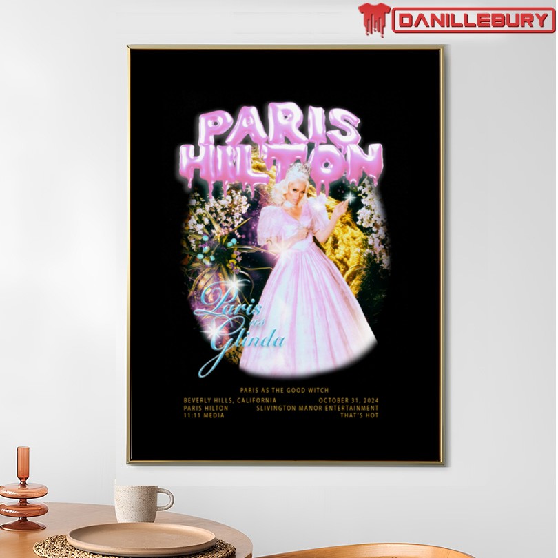 Paris Hilton Wicked Glinda Halloween 2025 Tee - Image 4