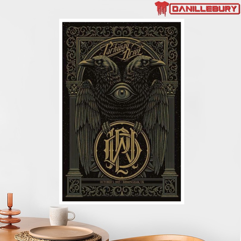 Parkway Drive October 5 2025 Birmingham UK Poster - Image 2