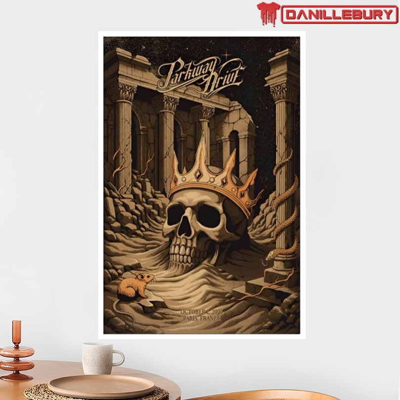 Parkway Drive Paris Event October 2 2025 Poster - Image 2
