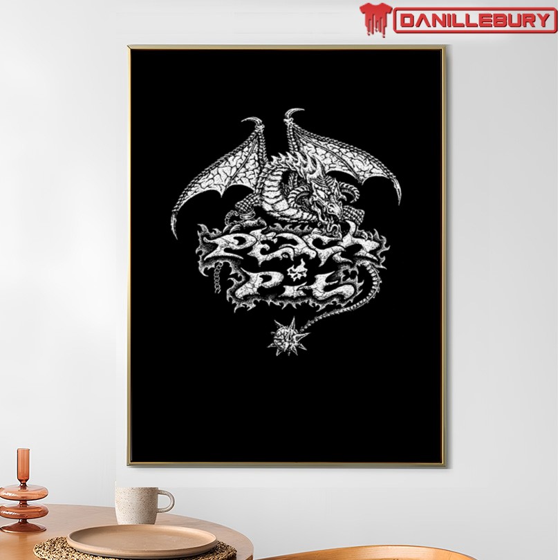 Peach Pit Dragon T-Shirt - Image 4