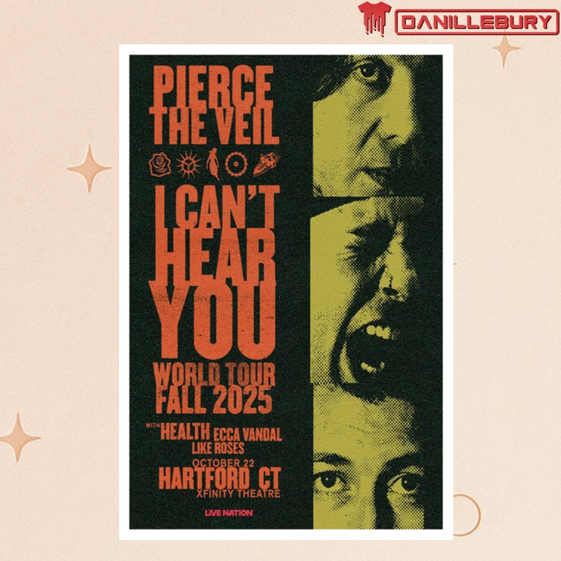 Pierce The Veil Xfinity Theatre Oct 22nd 2025 Poster