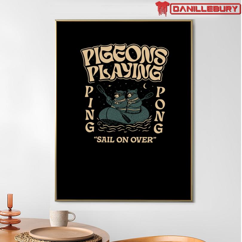 Pigeons Playing Ping Pong Sail On Over Shirt - Image 2