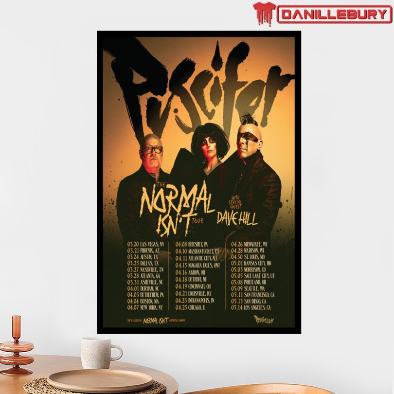 Puscifer The Normal Isn’t North American Tour Spring 2026 Poster - Image 2