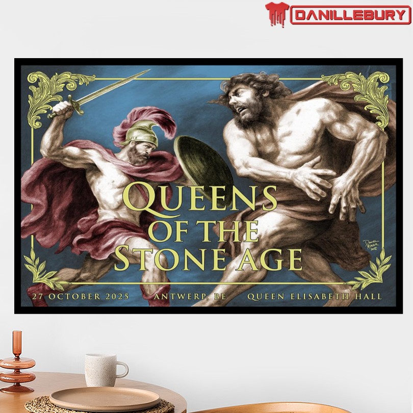 Queens Of The Stone Age Antwerpen Belgium Oct 27 2025 Show Poster - Image 2