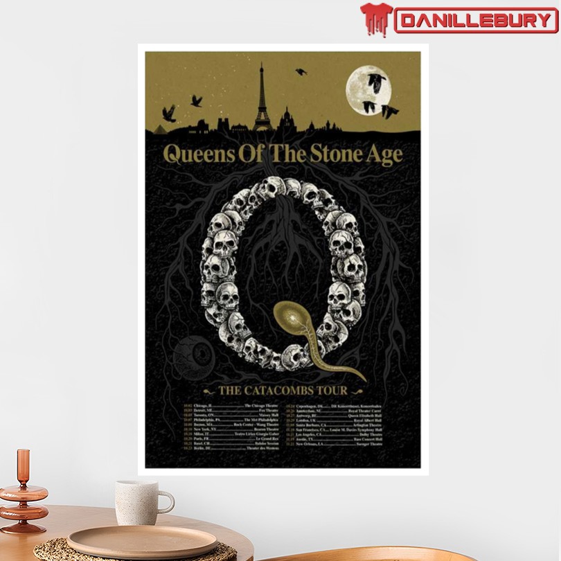 Queens Of The Stone Age Catacombs Tour Poster 2025 - Image 2