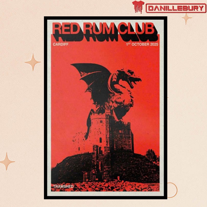 Red Rum Club Oct 1 2025 Cardiff Poster