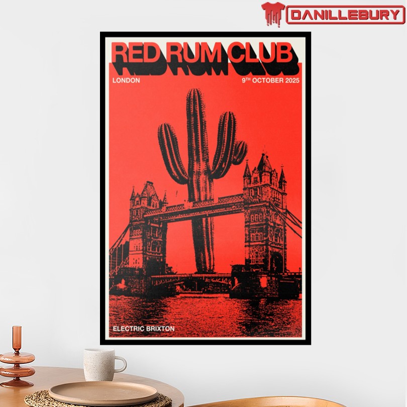 Red Rum Club October 9 2025 Electric Brixton London Poster - Image 2