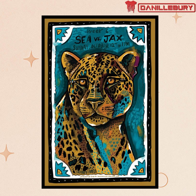 Sea vs Jax October 12th 2025 Game Day Poster Limited